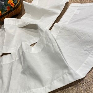 2 Room Essentials White Valances Curtains